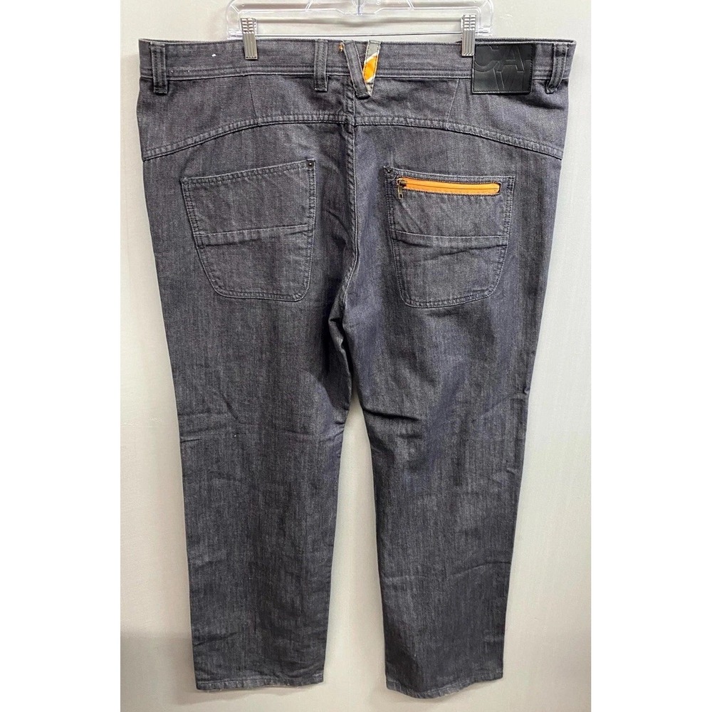 Cavi Knox Regular Straight Fit Jeans Mens 44x35 Gray Denim Cotton Casual Wear